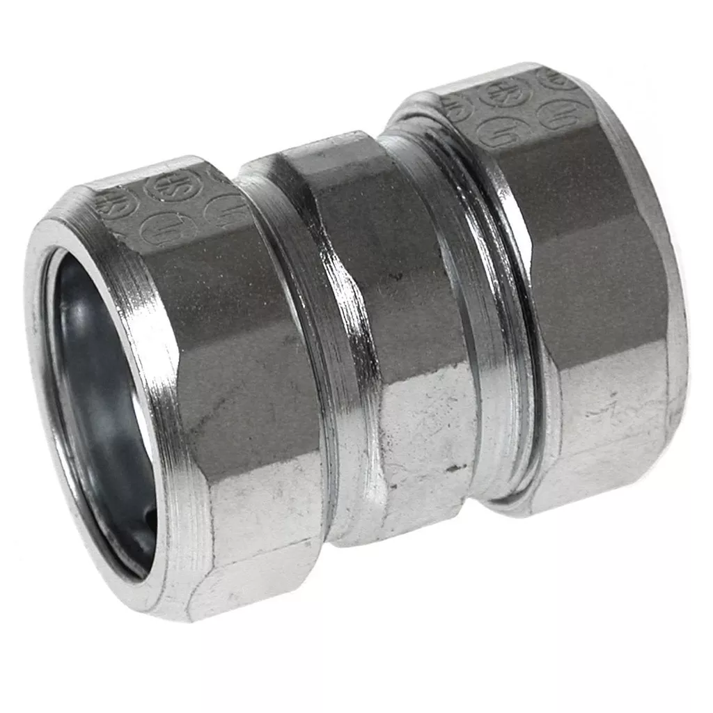 Raco 1826 1-1/2" Rigid/IMC Compression Coupling, Steel/Malleable - Uninsulated