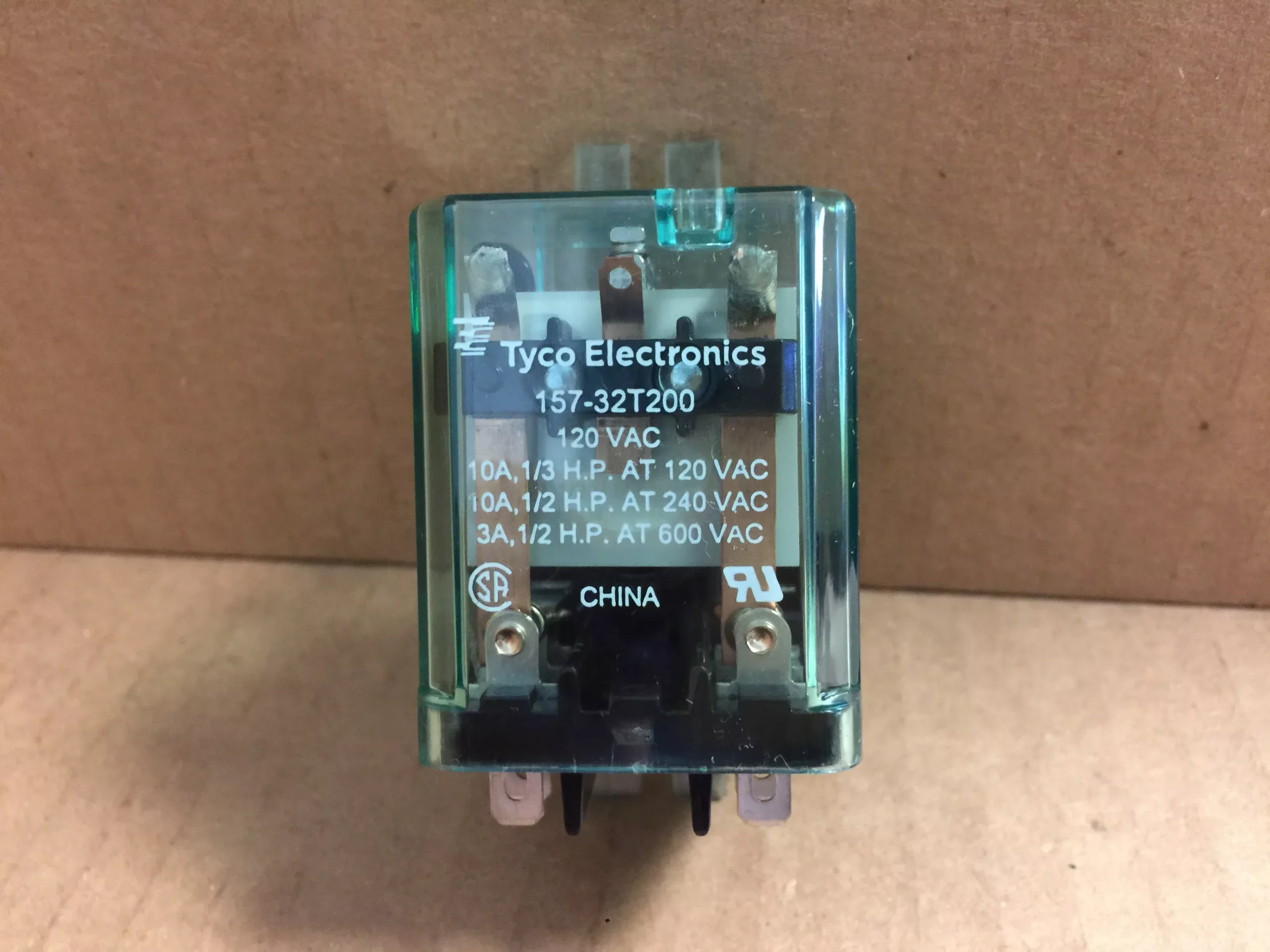Relay; 2-C DPDT, 120/240V, 120VAC