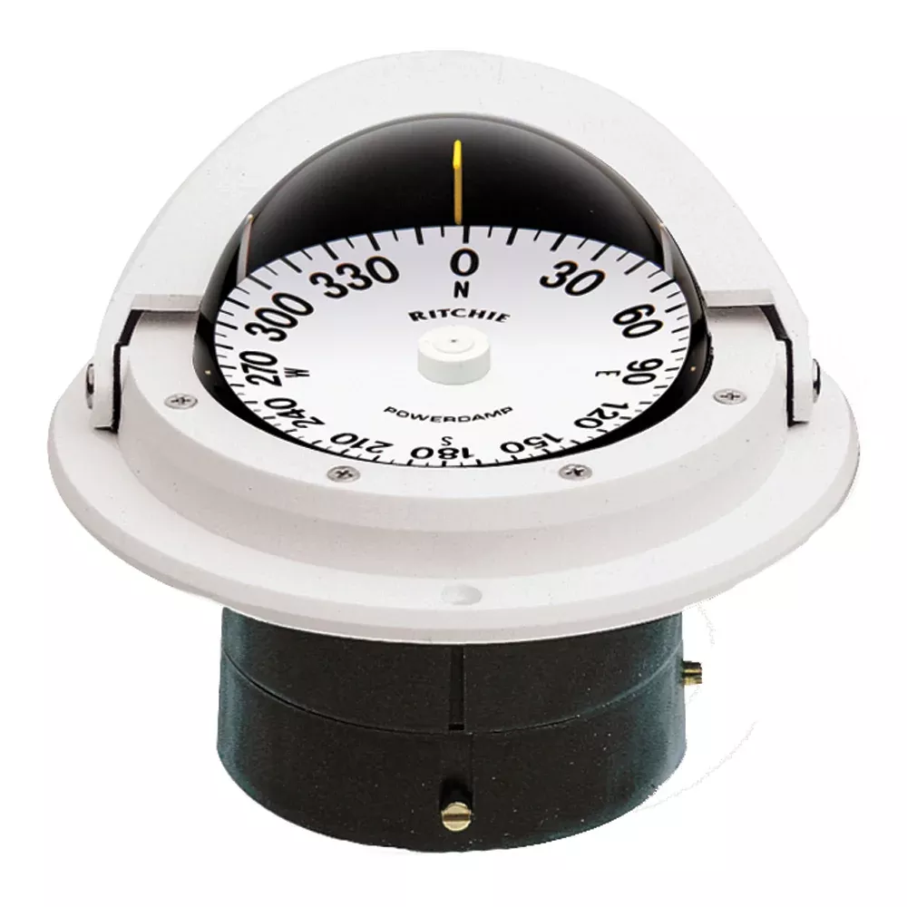 Ritchie F82W Voyager Compass Flush Mount White F82W