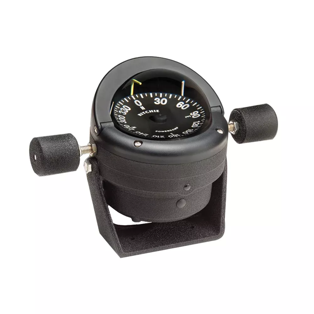 Ritchie HB845 Helmsman Steel Boat Compass Bracket Mount Black HB845