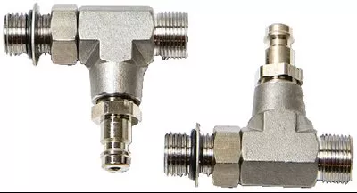 SeaStar - ORB Vertical Hydraulic Tee Fittings - 2 Pack - HF6001