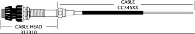 Seastar Solutions - 33lv No Hub Control Cable - CC34505