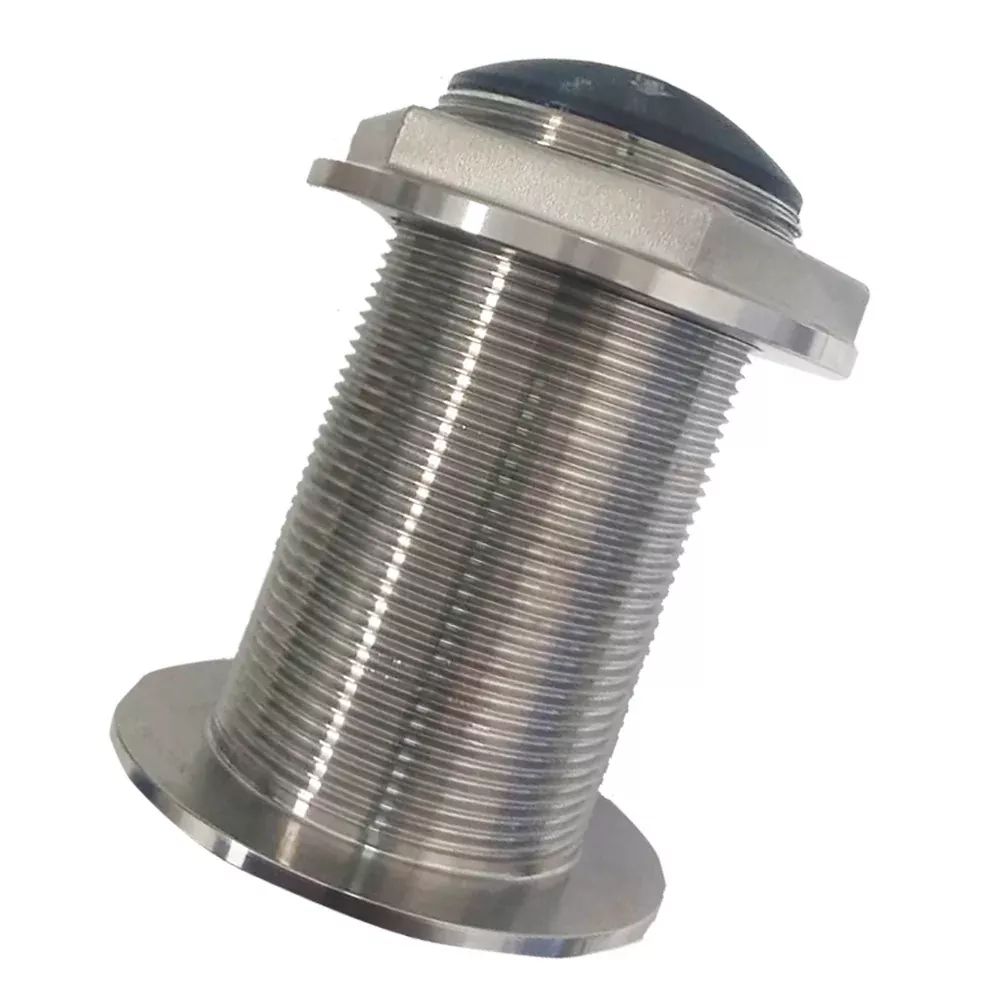SI-TEX Stainless Steel Low Profile Thru-Hull Medium Frequency CHIRP Tr