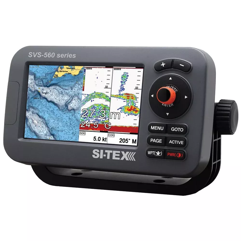 SI-TEX SVS-560CF Chartplotter - 5" Color Screen w/Internal GPS & Navio