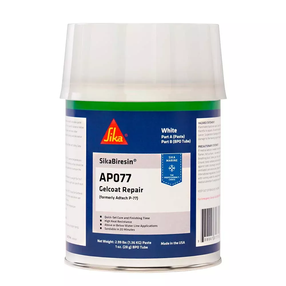 Sika SikaBiresin AP077 Polyester Fairing Compound AboveBelow Waterline Quart 609801