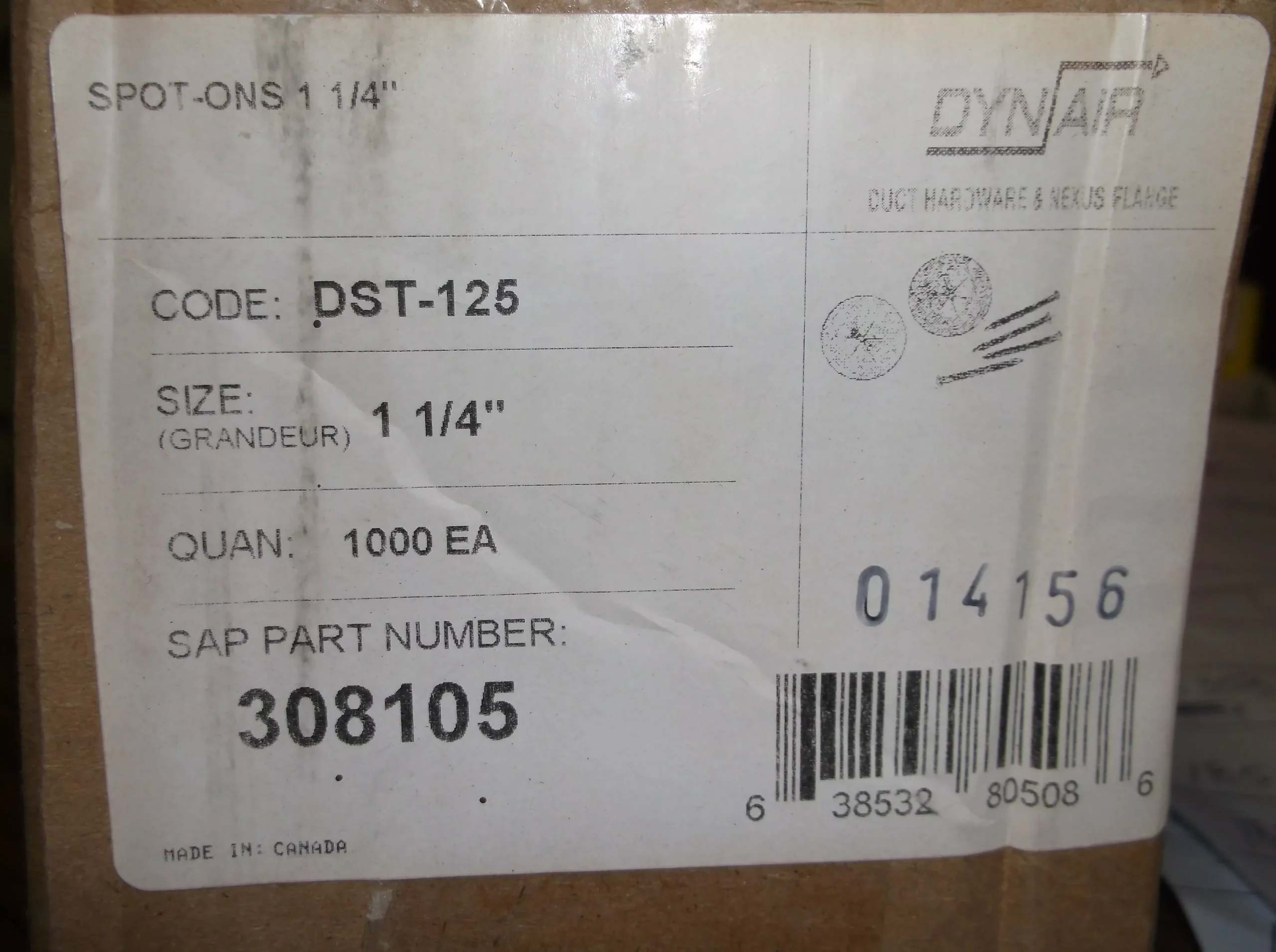 SPOT-ON RING SHAKED PINS 1-1/4"LENGTH