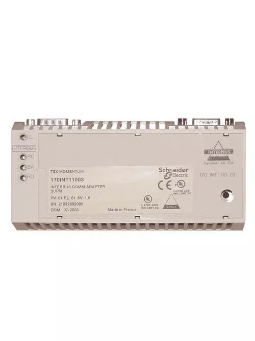 Square D 170INT11003 IP20 500 kBps 9-Pin SUB-D Connector Twisted Pair Cable Communication Adapter