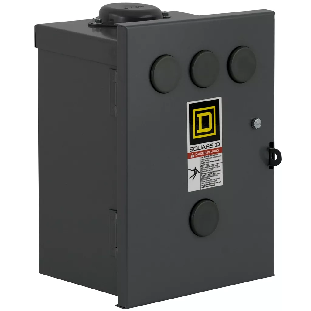 Square D 8903SMH3V02 110/120 VAC 30 Amp 4-Pole NEMA 3R Electrically Held Lighting Contactor