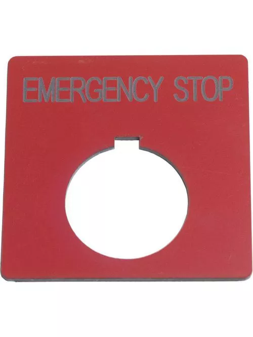 Square D 9001KN705RP Type K 30 mm Push Button Legend Plate