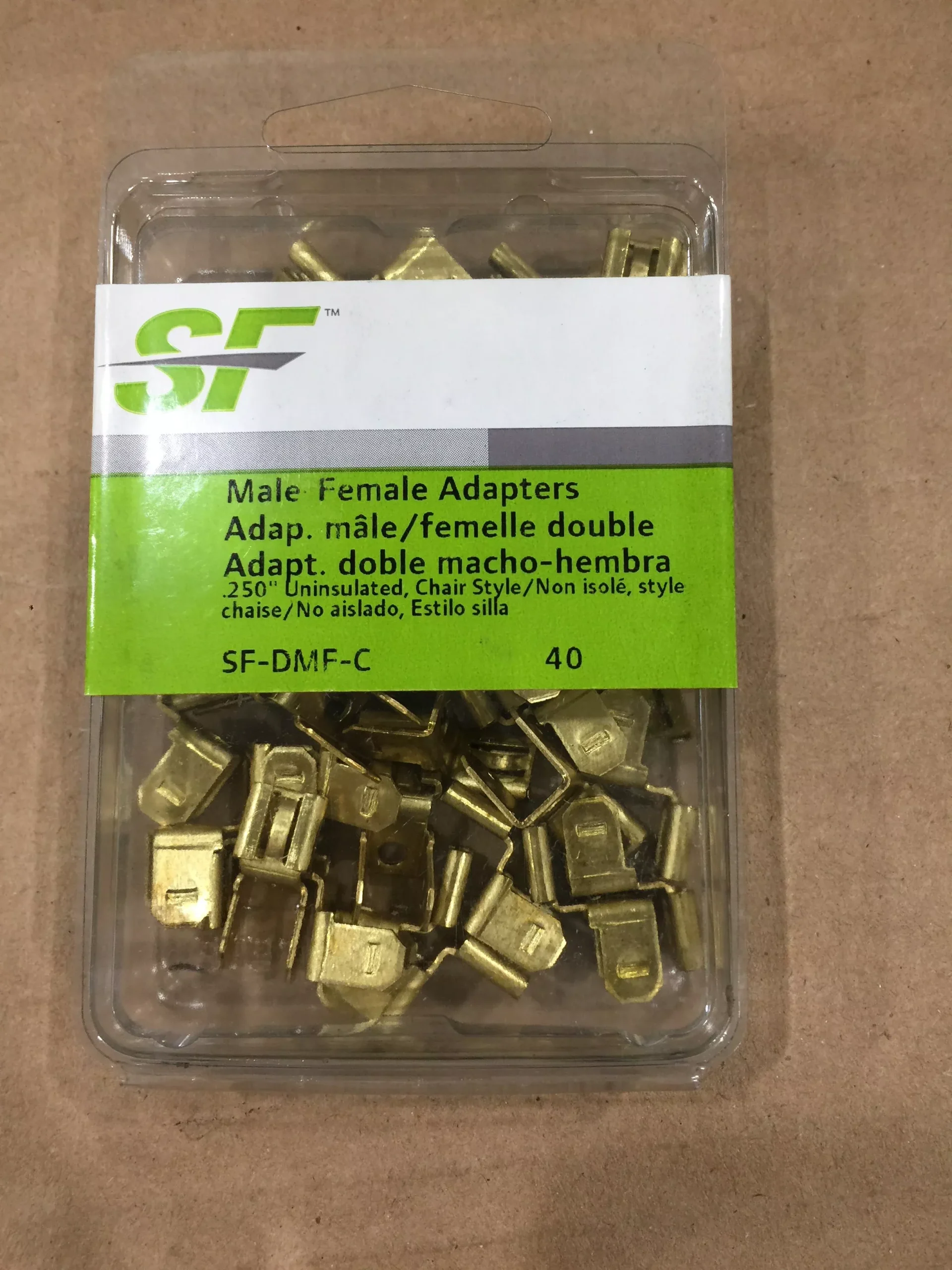 Terminal; Double Male Single Female Adaptor- Chair Style
