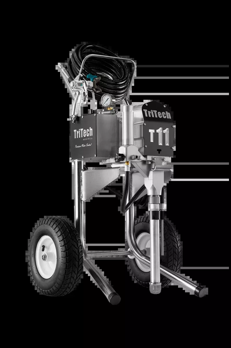 TriTech Industries T11 Complete 3300 PSI @ 1.17 GPM 2.5 HP Electric Airless Sprayer - Lo-Cart