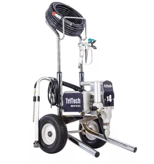 TriTech Industries T4 Complete 3300 PSI @0.57 GPM Single Phase ElectricAirless Sprayer - Stand