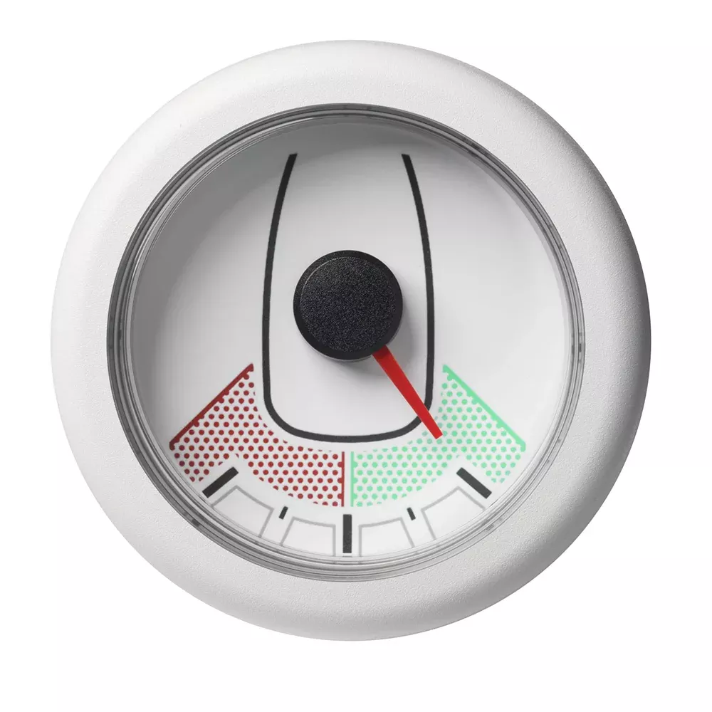 Veratron 52MM (2-1/16") OceanLink Rudder Angle Gauge - Left/Right - Wh