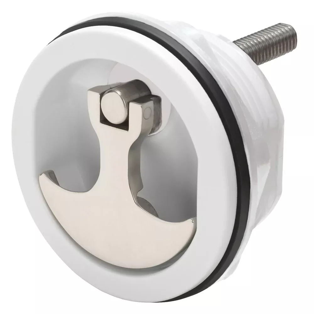 Whitecap Compression Handle - Nylon White/Stainless Steel - Non-Lockin