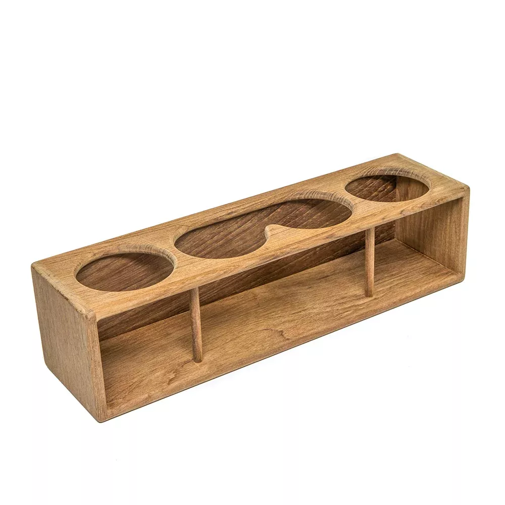 Whitecap Four DrinkBinocular Rack Teak 62632