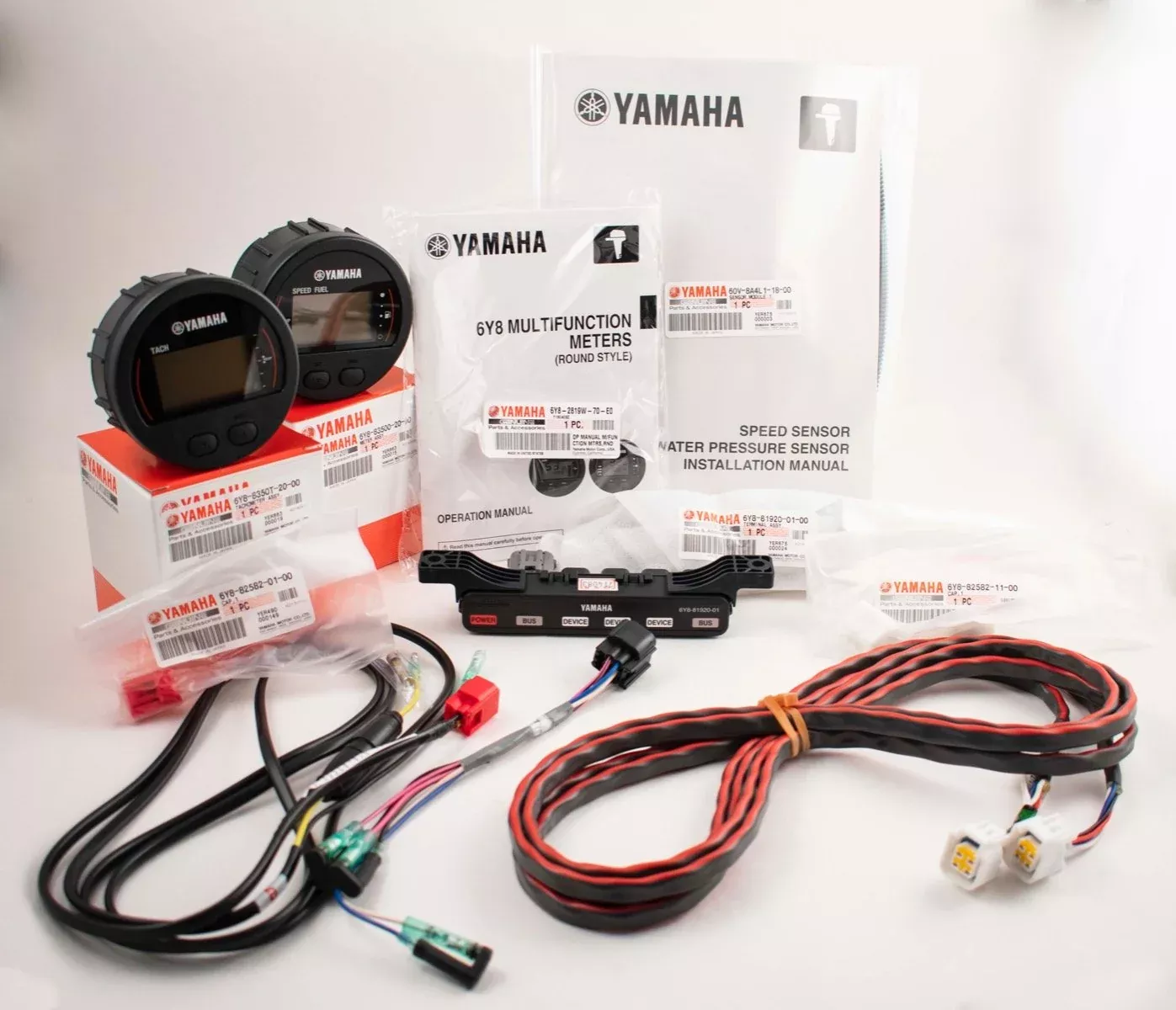 Yamaha Command Link Single Engine Gauge Kit - Round Two Gauge Kit