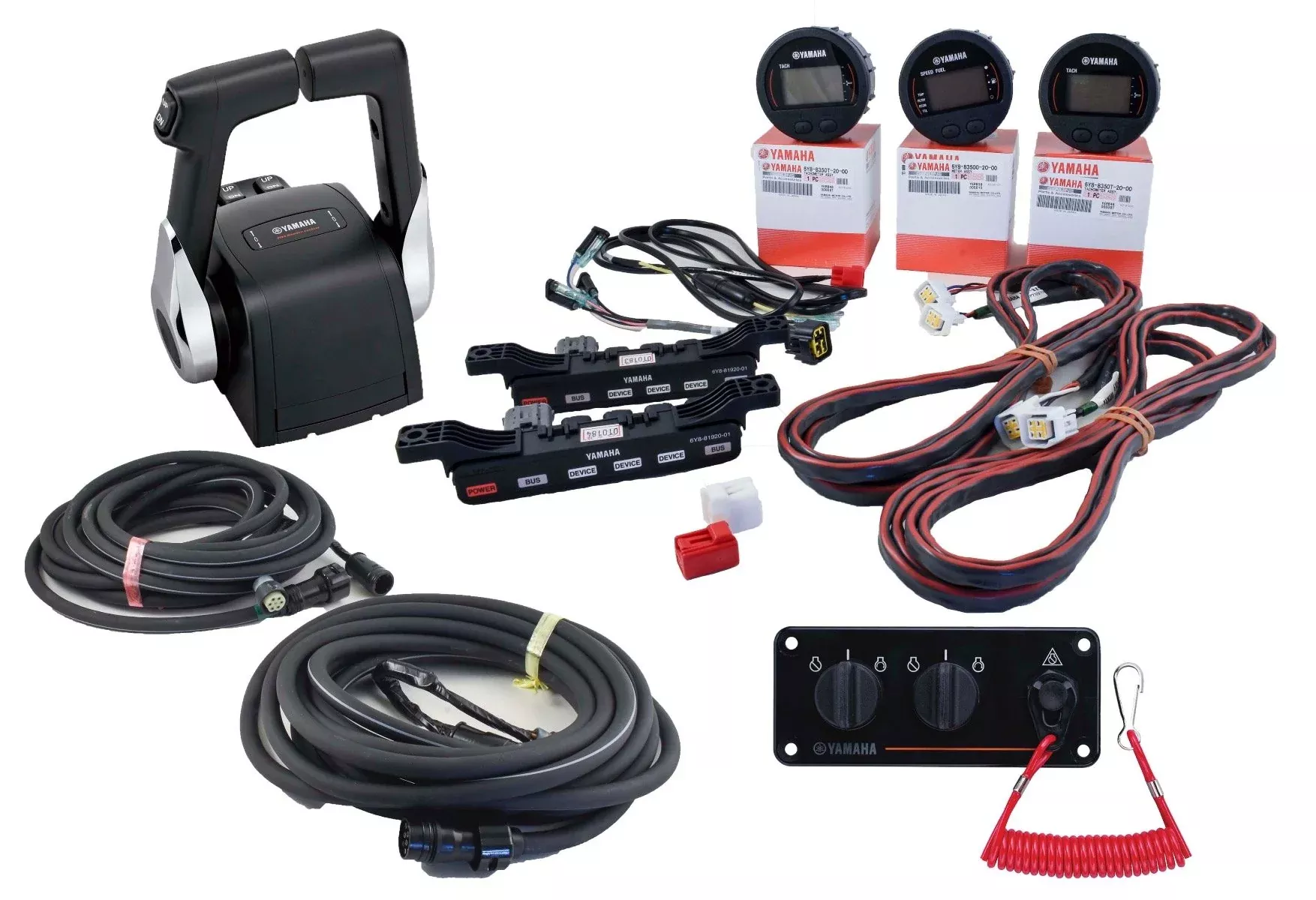 Yamaha Command Link Twin Engine Gauge Kit with 704 Control Box -
