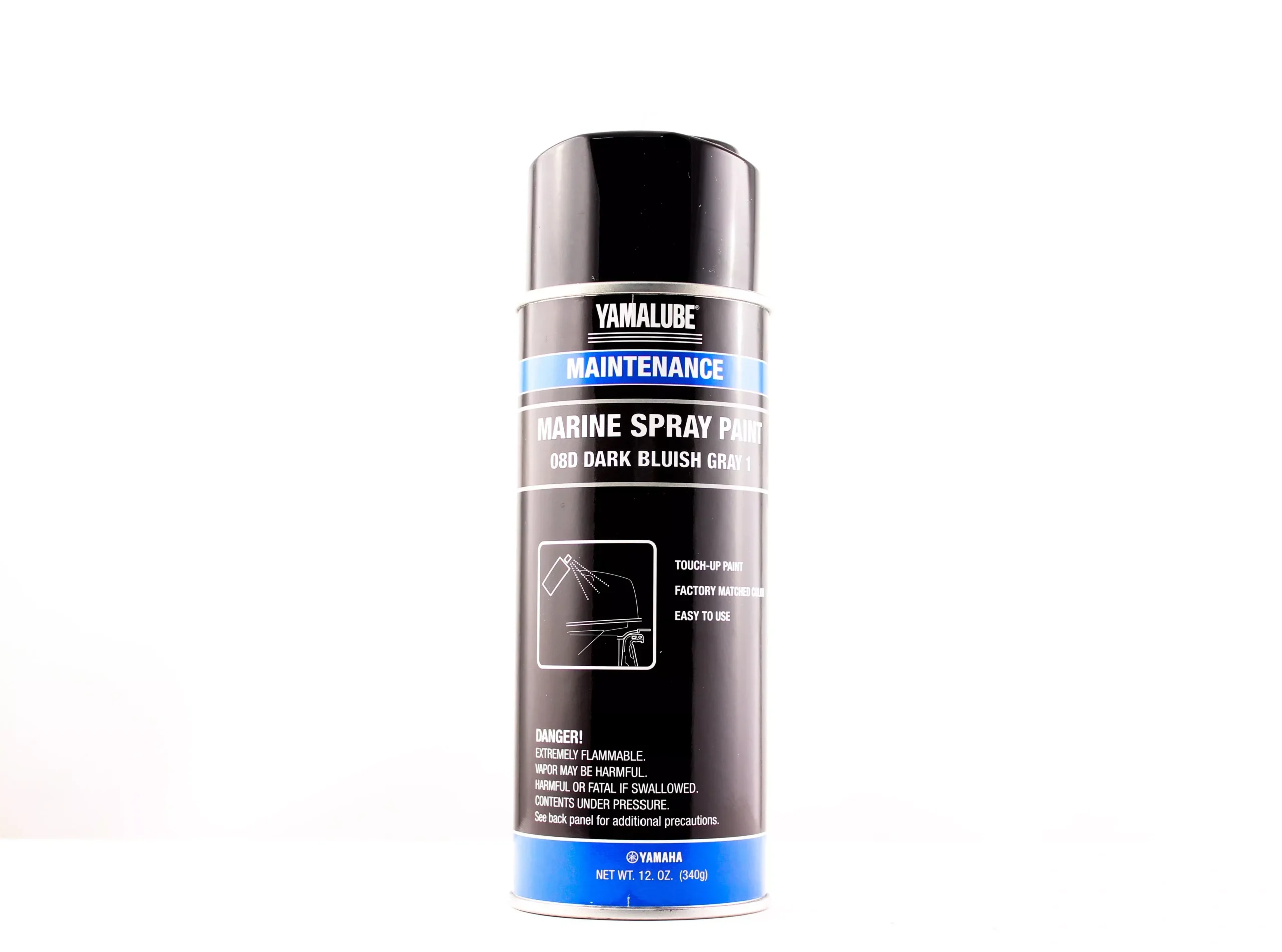 Yamaha Marine Outboard Engine Cowling Spray Paint 8D - Dark Blue Gray