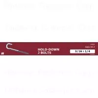 Zinc Plated J-hold Down Bolts Assortment For Midwest Applications